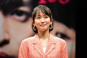 映画『パラレルワールド・ラブストーリー』公開直前イベントに登場した吉岡里帆