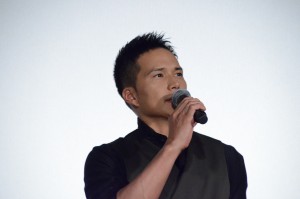 映画『空母いぶき』初日舞台挨拶に登壇した市原隼人