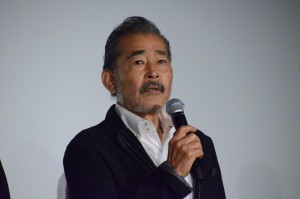映画『空母いぶき』初日舞台挨拶に登壇した藤竜也