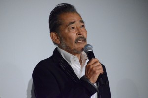 映画『空母いぶき』初日舞台挨拶に登壇した藤竜也