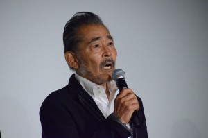 映画『空母いぶき』初日舞台挨拶に登壇した藤竜也