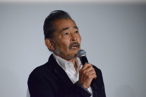 映画『空母いぶき』初日舞台挨拶に登壇した藤竜也