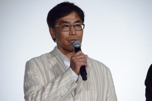 映画『空母いぶき』初日舞台挨拶に登壇した若松節朗監督