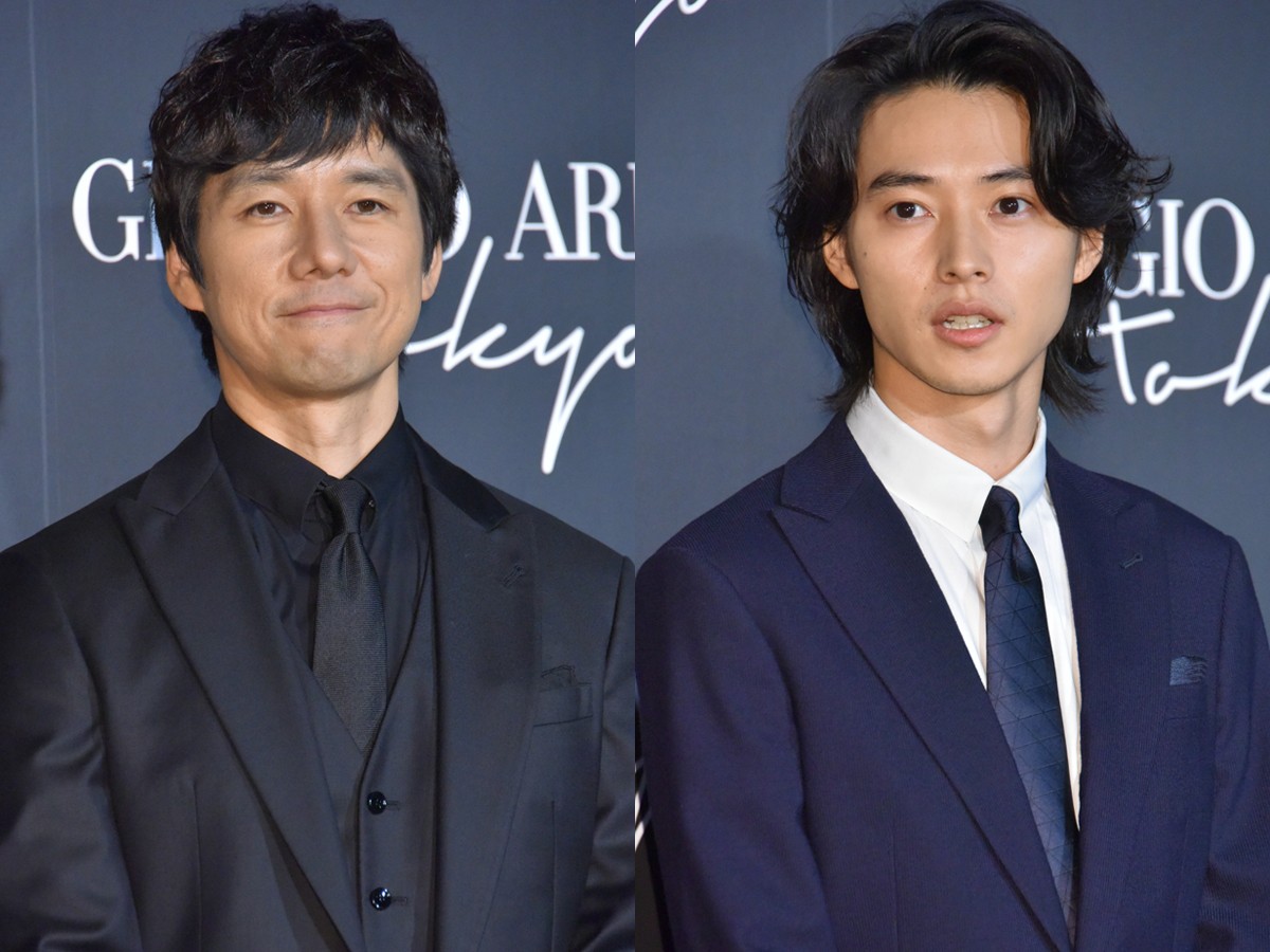 「アルマーニ」ファッションショーに西島秀俊、山崎賢人、ユマ・サーマン、剛力彩芽ら来場