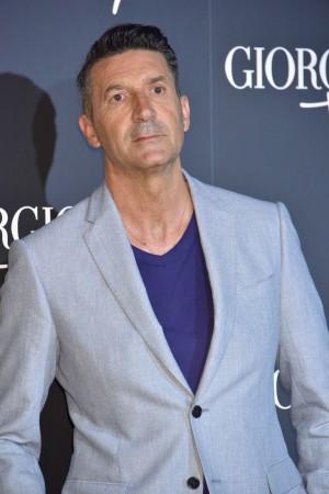 「GIORGIO ARMANI 2020 CRUISE COLLECTION SHOW」に来場したパンツェッタ・ジローラモ