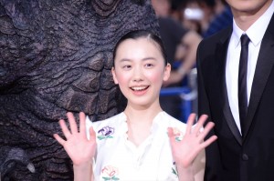 『ゴジラ　キング・オブ・モンスターズ』ゴジラカーペットイベントに登場した芦田愛菜