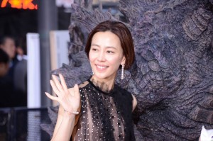 『ゴジラ　キング・オブ・モンスターズ』ゴジラカーペットイベントに登場した木村佳乃