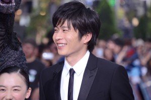 『ゴジラ　キング・オブ・モンスターズ』ゴジラカーペットイベントに登場した田中圭