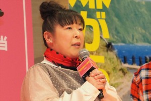 映画『今日も嫌がらせ弁当』完成披露イベントに登場した村上知子