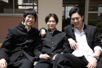 土曜ナイトドラマ『べしゃり暮らし』に出演する（左から）渡辺大知、矢本悠馬、間宮祥太朗