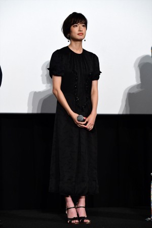 『さよならくちびる』初日舞台挨拶イベントに登場した門脇麦