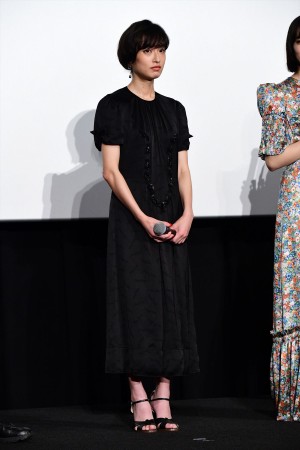 『さよならくちびる』初日舞台挨拶イベントに登場した門脇麦