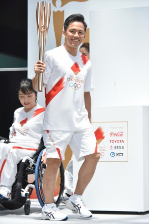 「東京 2020 オリンピック聖火リレー イベント」に登場した野村忠宏