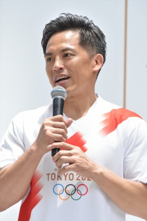 「東京 2020 オリンピック聖火リレー イベント」に登場した野村忠宏