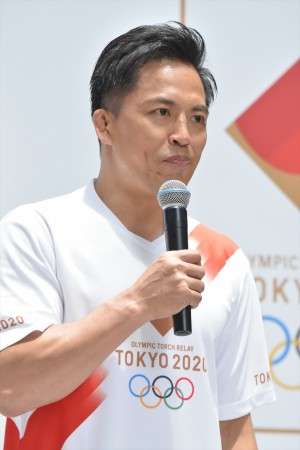 「東京 2020 オリンピック聖火リレー イベント」に登場した野村忠宏