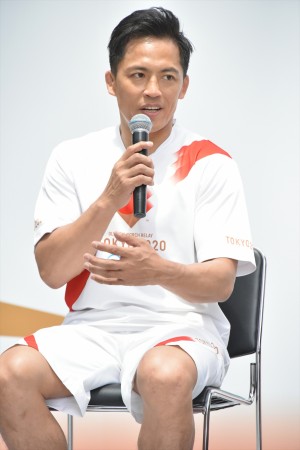 「東京 2020 オリンピック聖火リレー イベント」に登場した野村忠宏