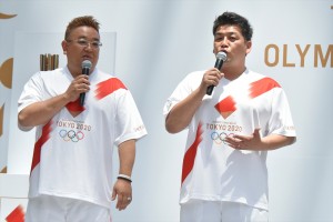 「東京 2020 オリンピック聖火リレー イベント」に登場したサンドウィッチマン