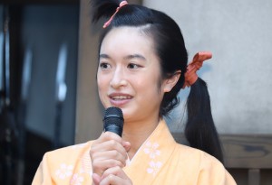 門脇麦、大河ドラマ『麒麟がくる』クランクイン取材会に登場