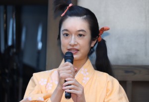 門脇麦、大河ドラマ『麒麟がくる』クランクイン取材会に登場