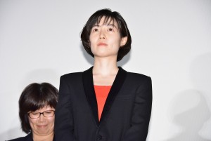 『新聞記者』完成披露上映会に登場したシム・ウンギョン