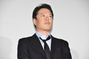 『新聞記者』完成披露上映会に登場した田中哲司