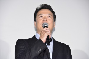 『新聞記者』完成披露上映会に登場した田中哲司