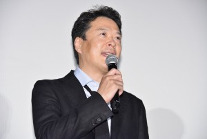 『新聞記者』完成披露上映会に登場した田中哲司
