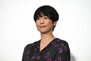 映画『凪待ち』完成披露試写会に登場した西田尚美