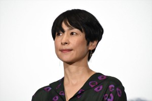 映画『凪待ち』完成披露試写会に登場した西田尚美