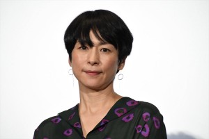 映画『凪待ち』完成披露試写会に登場した西田尚美