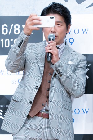 『WOWOW×東海テレビ共同製作連続ドラマ 連続ドラマ W ミラー・ツインズ Season2』 完成披露試写会に登場した高橋克典