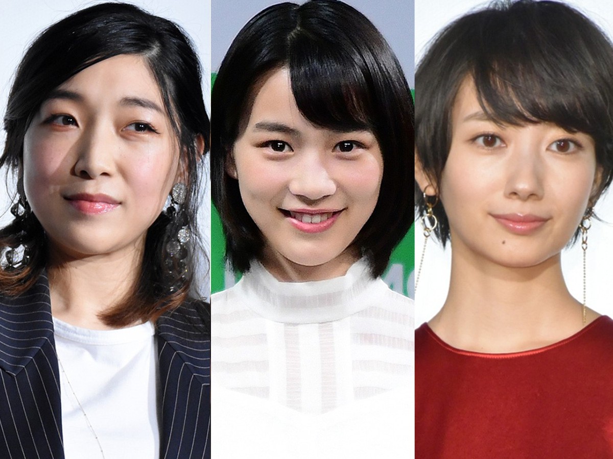 (左から)安藤サクラ、のん、波瑠