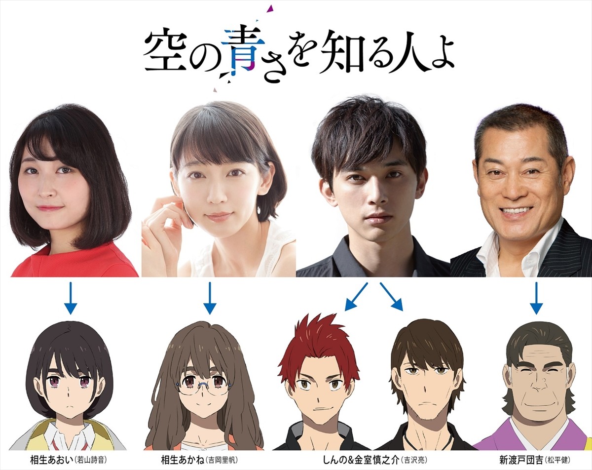 吉沢亮、アニメ声優初挑戦 『空の青さを知る人よ』に吉岡里帆、松平健ら出演決定