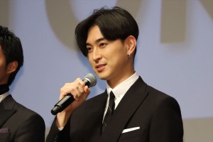 映画『東京喰種 トーキョーグール【S】』TOKYOプレミア舞台挨拶に登壇した松田翔太