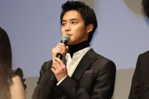 映画『東京喰種 トーキョーグール【S】』TOKYOプレミア舞台挨拶に登壇した白石隼也