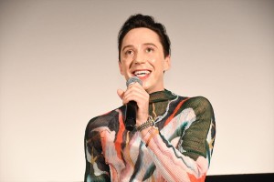 映画『氷上の王、ジョン・カリー』舞台挨拶付上映イベントに登場したジョニー・ウィアー