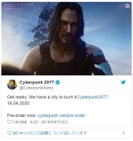 『サイバーパンク2077』に本人顔で出演　※「Cyberpunk 2077」ツイッター