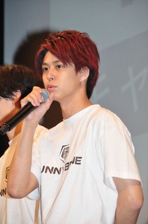 映画『午前0時、キスしに来てよ』Funny boneキャストお披露目イベントに登場した鈴木勝大