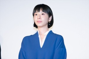 映画『潤一』公開記念舞台挨拶に登場した夏帆