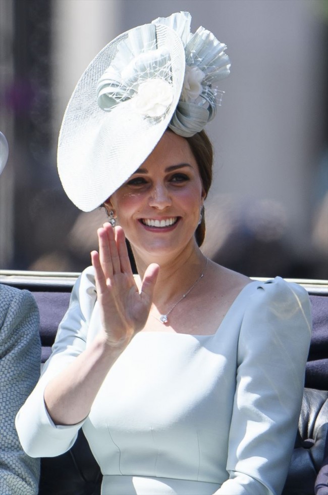 キャサリン妃　Trooping the Colour ceremony in London， Britain， 2018