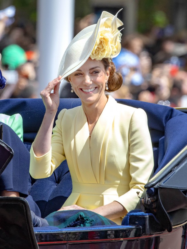 キャサリン妃　Trooping the Colour ceremony in London， Britain， 2019