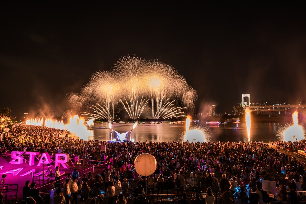 未来型花火エンターテインメント「STAR ISLAND」（写真はお台場で開催された「STAR ISLAND　2018」）