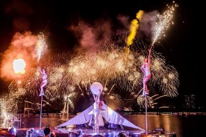 未来型花火エンターテインメント「STAR ISLAND」（写真はお台場で開催された「STAR ISLAND　2018」）