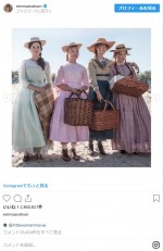 エマ・ワトソンがインスタグラムで公開した、映画『Little Women（若草物語）』のビジュアル　※「エマ・ワトソン」インスタグラム