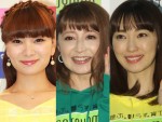 （左から）保田圭、矢口真里、飯田圭織