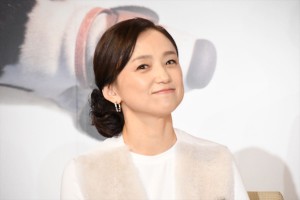 映画『ペット2』吹替版完成会見に登場した永作博美