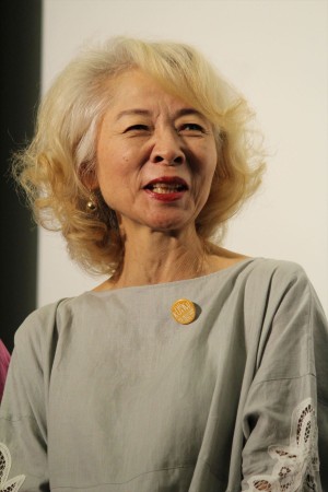 映画『こはく』完成披露上映会・舞台挨拶に登場した木内みどり