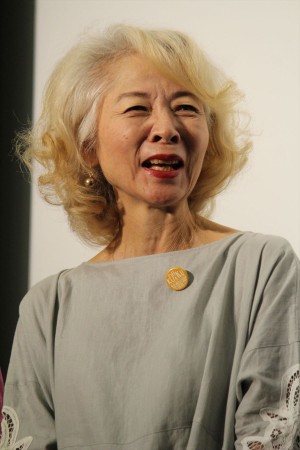 映画『こはく』完成披露上映会・舞台挨拶に登場した木内みどり