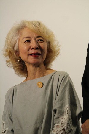 映画『こはく』完成披露上映会・舞台挨拶に登場した木内みどり