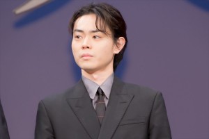 映画『アルキメデスの大戦』完成披露試写会に登壇した菅田将暉